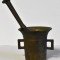 Mojar cu pistil / Piua veche din bronz - 6,5 cm inaltime - dimensiuni mici