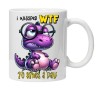 Cana alba personalizata &quot;i whisper wtf&quot;, INOVATIX&reg;. 330ml, Oem