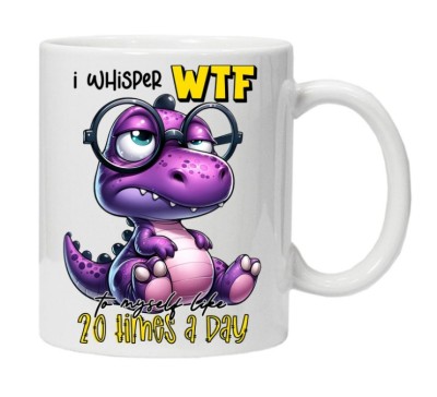 Cana alba personalizata &amp;quot;i whisper wtf&amp;quot;, INOVATIX&amp;reg;. 330ml foto