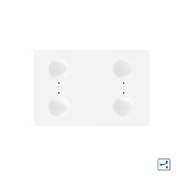 Cumpara ieftin Intrerupator touch cvadruplu Livolo alb, cap scara/cruce, standard italian