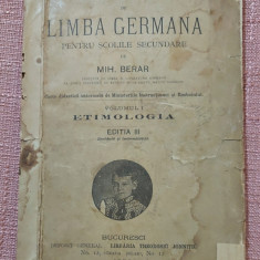 Curs de limba germana pentru scolile secundare. Bucuresci, 1893 - Mih. Berar