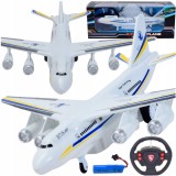 AVION INTERACTIV PENTRU PASAGERI CU TELECOMANDĂ RC + BATERIE USB