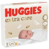 Scutece Huggies, Extra Care Mega, Nr 1, 2-5 kg, 84 buc