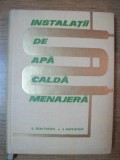 INSTALATII DE APA CALDA MENAJERA de L. DUMITRESCU , I. RAPPAPORT , 1965 , PREZINTA HALOURI DE APA