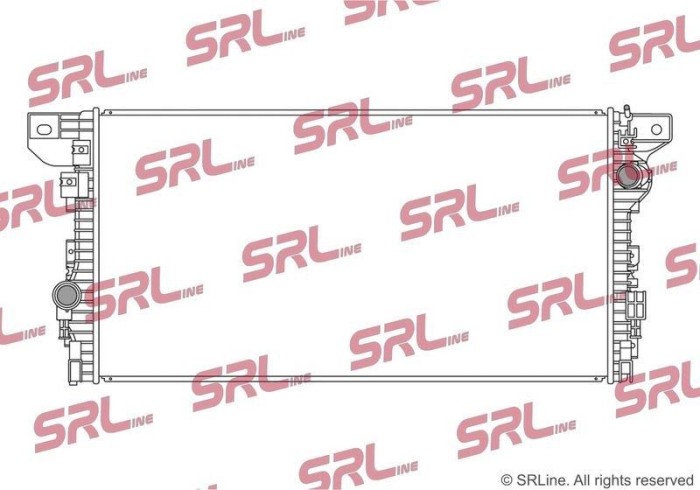 Radiator Ford F-Series 20, motor: 2.7 V6 Ecoboost, 3.0 d, 3.3 V6, 3.5 V6, 3.5 V6 Ecoboost, 5.0 V8, iesire - conector rapid; MY2018, 880x450x32,