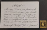 Romania 1866 - Carol l cu Favoriti cu atest R. Zoscsak ,Lp.18