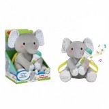Jucarie interactiva Elefant Muzical cu Microfon si Functie Inregistrare, Oem
