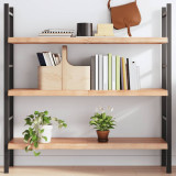 Gossi raft de perete maro deschis 120x40x(2-4) cm lemn stejar tratat