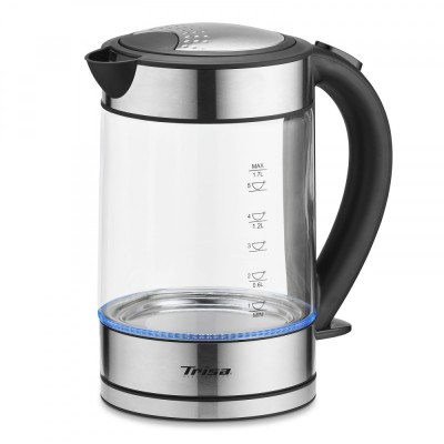 Fierbator electric din sticla Trisa Compact Boil 6456.6912, 2200W, 1.7L - NOU foto