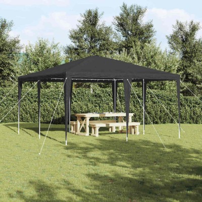 vidaXL Cort pentru Petreceri Antracit și Alb 400 x 400 x 266 cm 42003423 foto