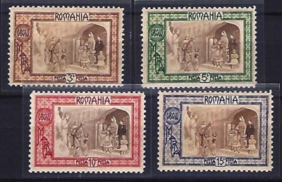 Romania 1907 - Lp 65 - Obolul - emisiune de binefacere - serie - MNH *** foto