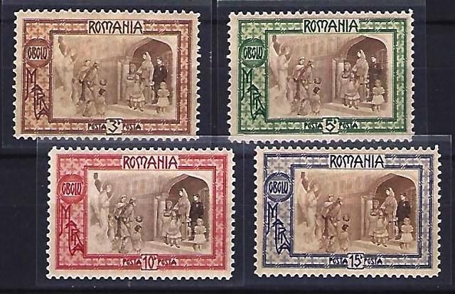 Romania 1907 - Lp 65 - Obolul - emisiune de binefacere - serie - MNH ***