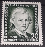 Germania DDR 1954 GE.LESSING, POET ȘI FILOZOF serie 1v. Nestampilata