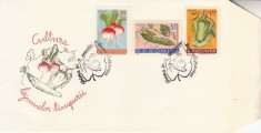 C12 - FDC Romania - Cultura legumelor timpurii - LP556 - 1963 foto