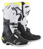 Cizme Piele Moto Alpinestars Tech 10 Mx Negru / Alb / Galben Marimea 10 2010019/125/10