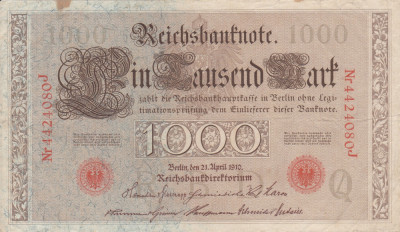 GERMANIA 1.000 marci 1910 VF+!!! foto