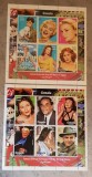 SOMALIA ACTORI CINEMA 2 MINI COLI DANTELATE MNH, Nestampilat
