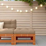 vidaXL Unități de canapea sectională Lemn de pin masiv Maro Ceară 865626