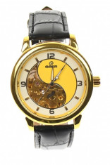 Ceas barbati design yin yang, automatic, business, elegant GOER, auriu - G203NGOLD foto