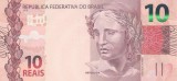 Bancnota Brazilia 10 Reais 2010 (2019) - P254e UNC ( vezi descriere )