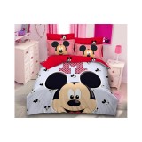 Cumpara ieftin Lenjerie De Pat Bumbac Finet, 6 Piese, Mickey Mouse - SIPRA2-38