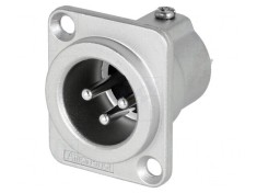 Soclu XLR 3 Pin Argintat pentru Lipire foto