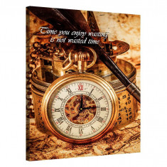 Tablou Canvas, Tablofy, Time you enjoy wasting is not wasted time, Printat Digital, 90 × 120 cm