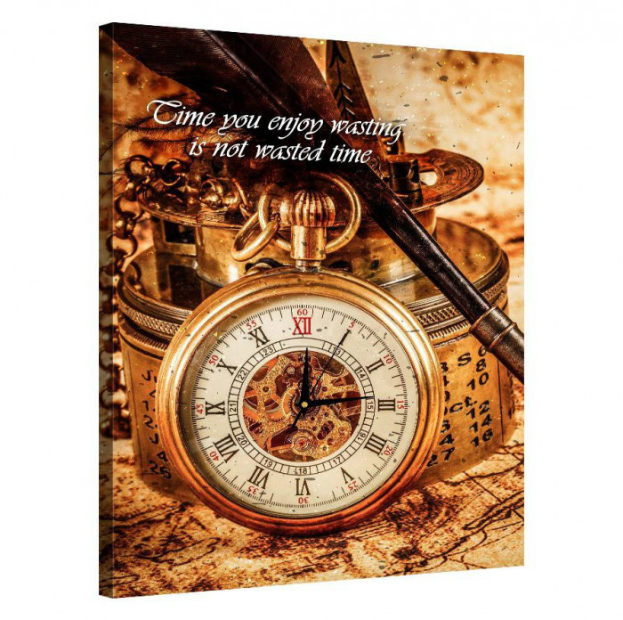 Tablou Canvas, Tablofy, Time you enjoy wasting is not wasted time, Printat Digital, 70 &times; 100 cm