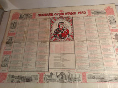 CALENDAR ORTODOX 1980 foto