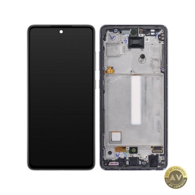 Display cu Touchscreen Samsung Galaxy A52 5G A526 / A52 A525 cu Rama Negru Service Pack GH82-25524A foto