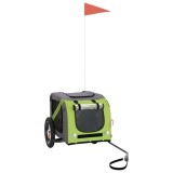 Cumpara ieftin Remorca bicicleta animale companie verde/gri textil oxford/fier