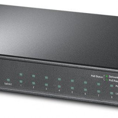 Switch TP-Link TL-SL1311MP, 8-Port 10/100Mbps + 3-Port Gigabit Desktop Switch with 8-Port PoE+, AUTO MDI/MDIX, AUTO Negotiation, Fanless, Packet Forwa