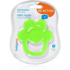 BabyOno Be Active Gel Teether jucărie pentru dentiție Flower Green 1 buc