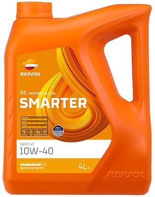 ULEI MOTOR (MOTO) FULL SINTETIC REPSOL SMARTER SPORT 4T JASO MA2 API SN 10W40 4L foto