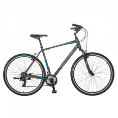 Bicicleta Trekking Polar Helix - 28 Inch, XL, Gri-Albastru foto