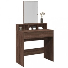 vidaXL Masă de toaletă cu oglindă, stejar maro, 80x41x144,5 cm 848177