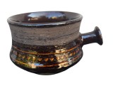 VAS VINTAGE DIN CERAMICA SCANDINAVA, LUCRAT SI DECORAT MANUAL