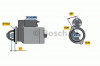 Starter MERCEDES A-CLASS (W168) (1997 - 2004) BOSCH 0 986 018 570