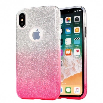 Husa Jelly Color Bling Apple iPhone XS Max Roz