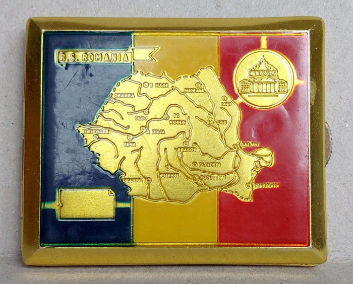 Tabachera tricolora RSR, harta aurie a Romaniei Socialiste anii 70, Epoca de Aur