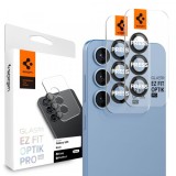 Folie de protectie Camera spate Spigen EZ FIT pentru Samsung Galaxy S25 S931, Sticla Securizata, Set 2 bucati, Transparenta AGL09092