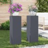 Suporturi pentru plante 2 pcs Antracit 24 x 24 x 75 cm Oțel