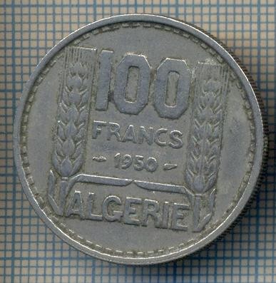 AX 446 MONEDA -ALGERIA COLONIE FRANCEZA-100 FRANCS-ANUL 1950-STAREA CARE SE VEDE foto