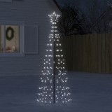 Pom de Crăciun LED cu v&acirc;rfuri 220 LED-uri Alb Rece 180 cm