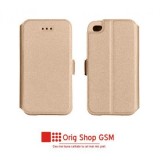 Husa Flip Carte Asus (ZE500KL) Zenfone 2 Laser (5,0inch ) Gold