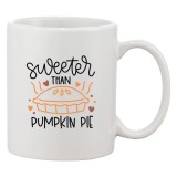 Cana alba personalizata &#039;Sweeter than pumpkin pie&#039;, INOVATIX&reg;. 330ml