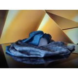 Eșarfă Montecristo unisex din mătase naturală, cu dublă față