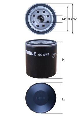 MAHLE OC 405/3 Filtru ulei