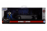 Batmobile Batman cu figurina metalica, model 1:32 din seria animata