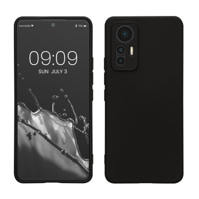 Husa Kwmobile pentru Xiaomi 12 Lite, Silicon, Negru, 59405.01 foto